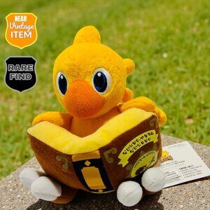 Final Fantasy Play Chocobo Tales Book Authentic 7’ Plush 2010 Square Enix. NEW!